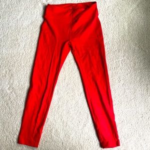 Outdoor Voices TechSweat Leggings Red Size Small